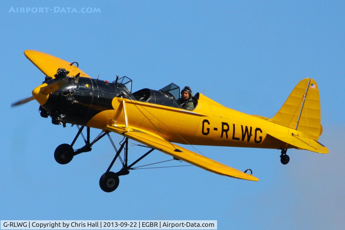 G-RLWG, 1942 Ryan PT-22 Recruit (ST3KR) C/N 1716, at Breighton's Heli Fly-in, 2013