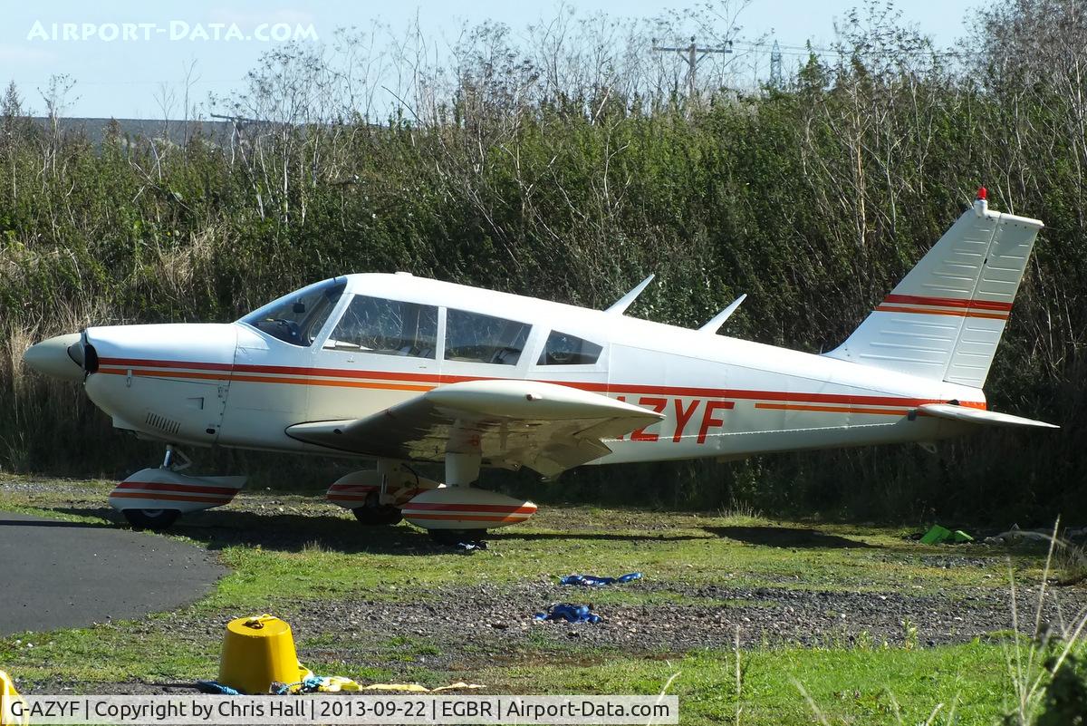 G-AZYF, 1968 Piper PA-28-180 Cherokee C/N 28-5227, at Breighton's Heli Fly-in, 2013