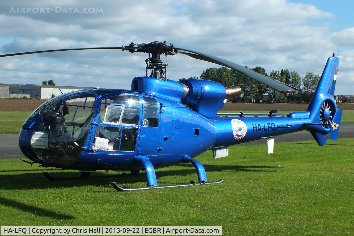 HA-LFQ, 1980 Aerospatiale SA-342L Gazelle C/N 1854, at Breighton's Heli Fly-in, 2013