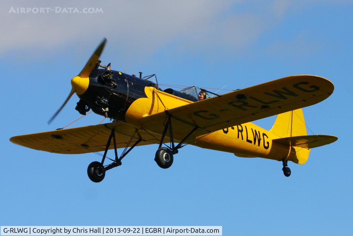 G-RLWG, 1942 Ryan PT-22 Recruit (ST3KR) C/N 1716, at Breighton's Heli Fly-in, 2013