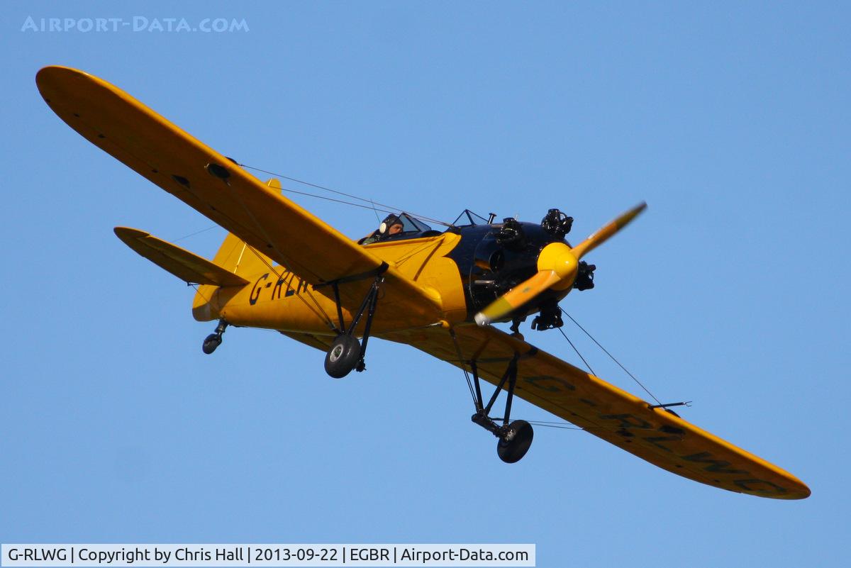 G-RLWG, 1942 Ryan PT-22 Recruit (ST3KR) C/N 1716, at Breighton's Heli Fly-in, 2013