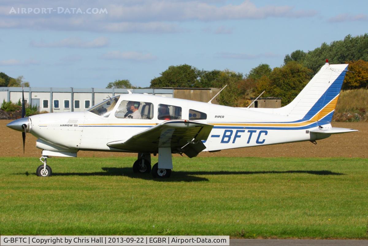 G-BFTC, 1978 Piper PA-28R-201T Cherokee Arrow III C/N 28R-7803197, at Breighton's Heli Fly-in, 2013
