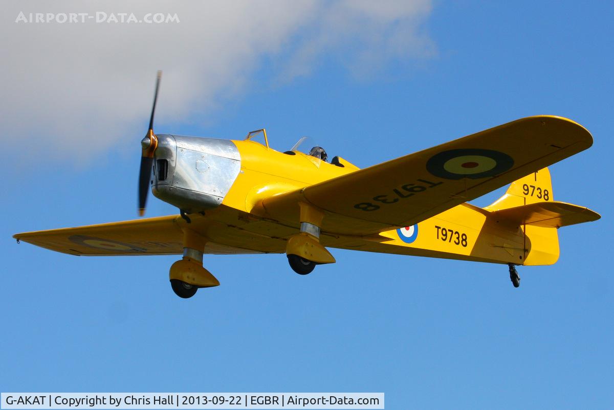 G-AKAT, 1940 Miles M14A Hawk Trainer 3 C/N 2005, at Breighton's Heli Fly-in, 2013