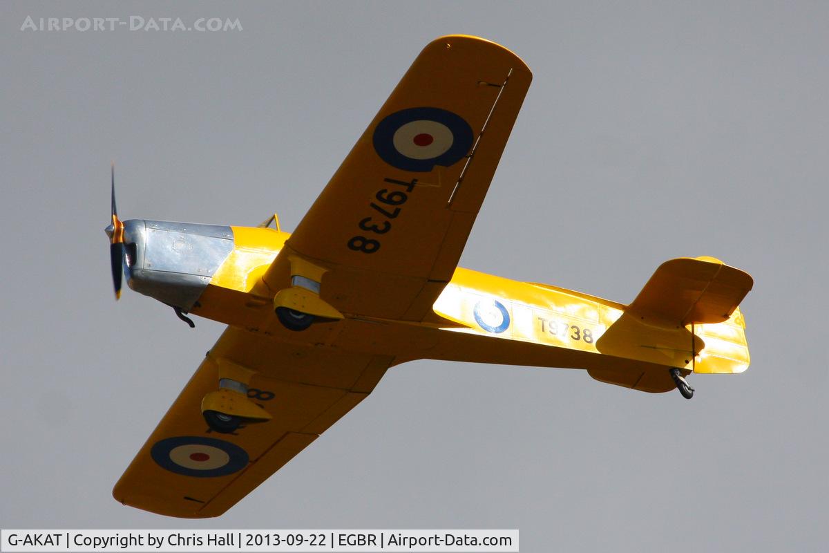 G-AKAT, 1940 Miles M14A Hawk Trainer 3 C/N 2005, at Breighton's Heli Fly-in, 2013