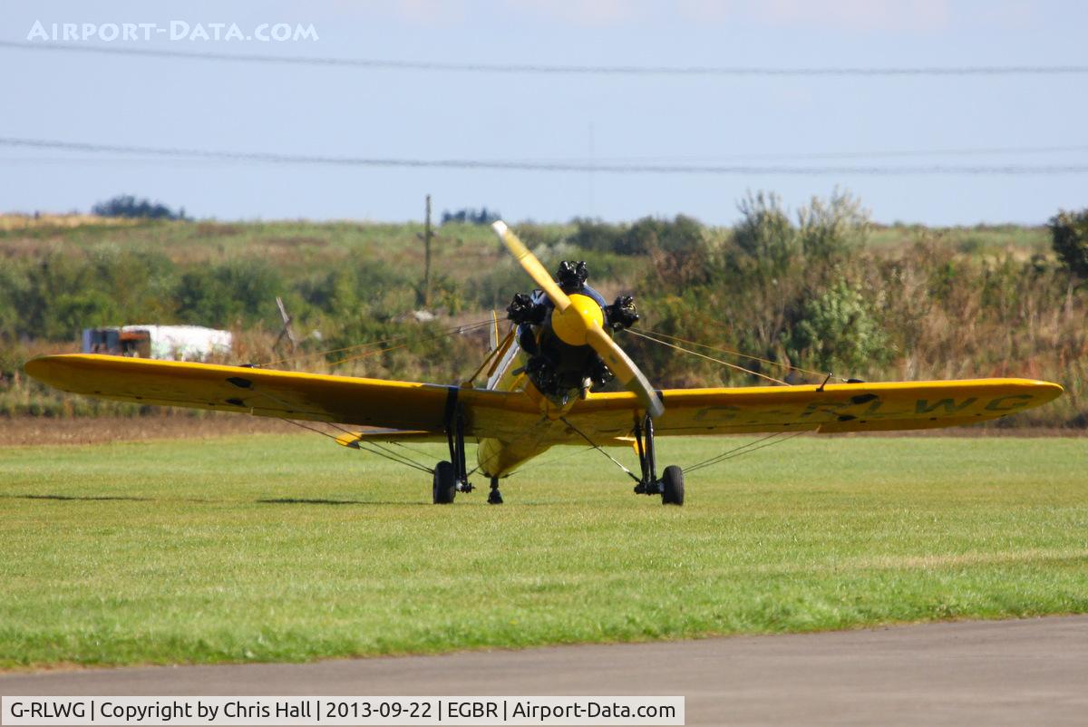 G-RLWG, 1942 Ryan PT-22 Recruit (ST3KR) C/N 1716, at Breighton's Heli Fly-in, 2013