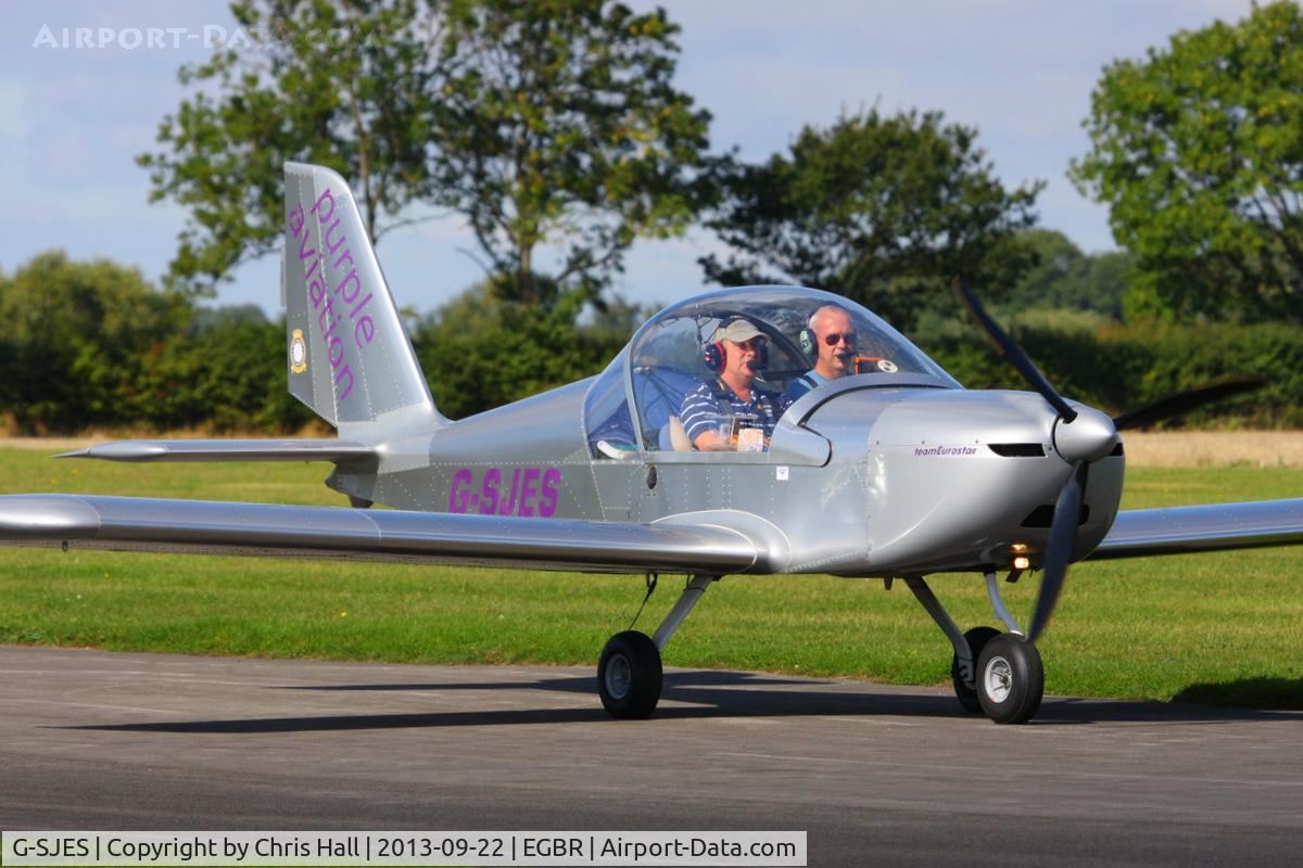 G-SJES, 2007 Cosmik EV-97 TeamEurostar UK C/N 2918, at Breighton's Heli Fly-in, 2013