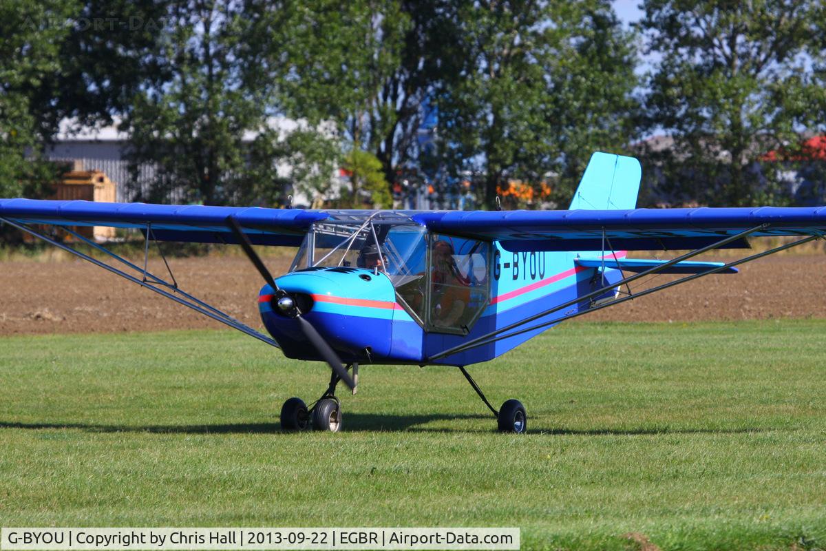G-BYOU, 1998 Rans S-6ES Coyote II C/N PFA 204-13460, at Breighton's Heli Fly-in, 2013