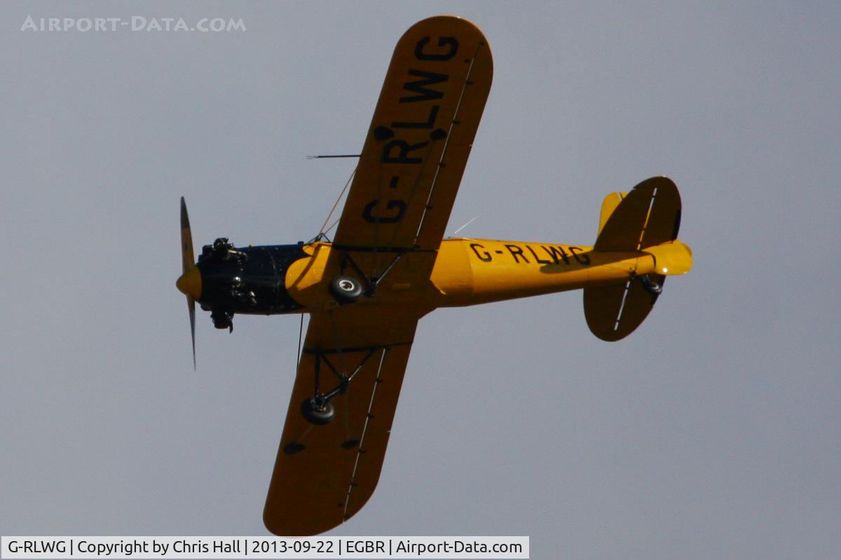 G-RLWG, 1942 Ryan PT-22 Recruit (ST3KR) C/N 1716, at Breighton's Heli Fly-in, 2013
