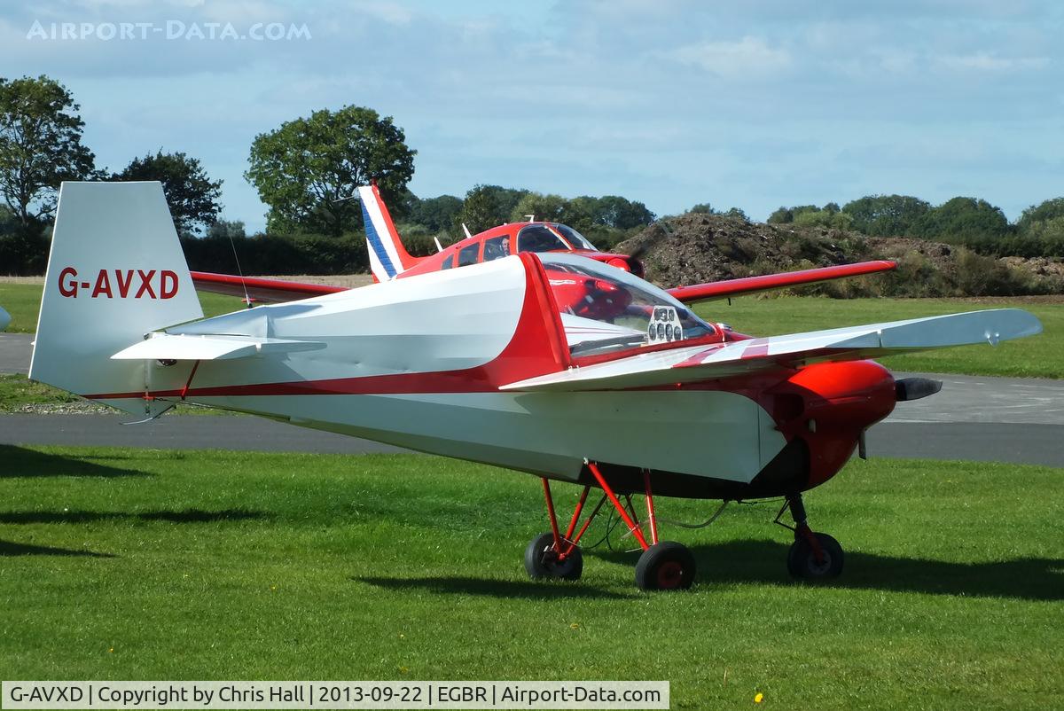 G-AVXD, 1967 Slingsby T.66 Nipper 3 C/N S109, at Breighton's Heli Fly-in, 2013
