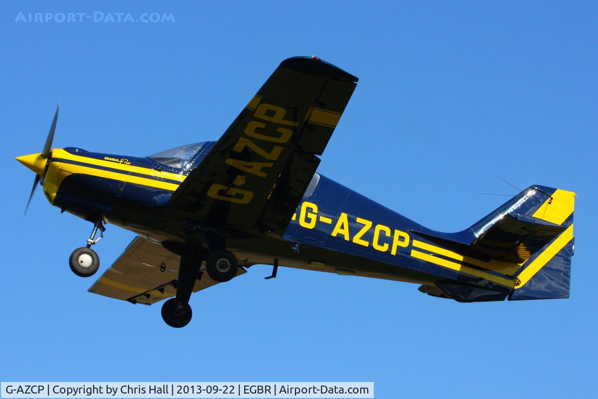 G-AZCP, 1970 Beagle B-121 Pup Series 2 (Pup 150) C/N B121-158, at Breighton's Heli Fly-in, 2013