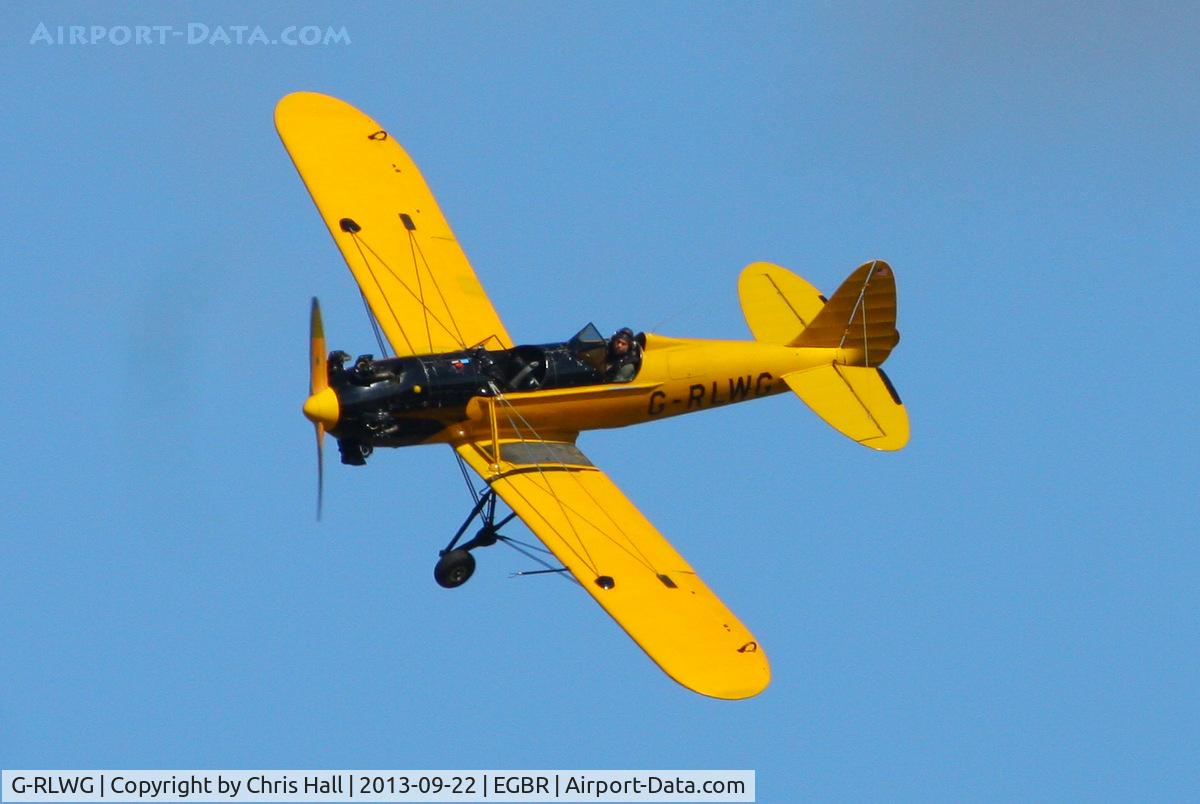 G-RLWG, 1942 Ryan PT-22 Recruit (ST3KR) C/N 1716, at Breighton's Heli Fly-in, 2013