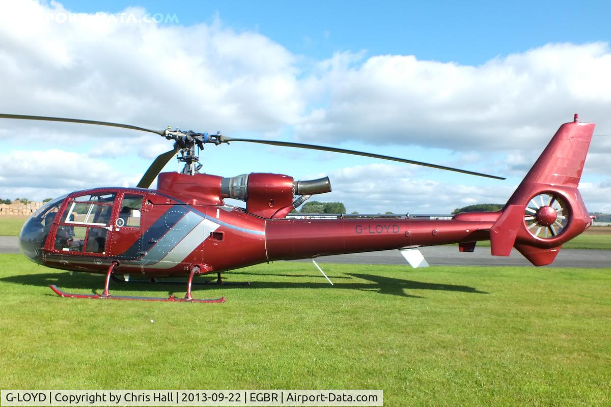 G-LOYD, 1975 Aerospatiale SA-341G Gazelle C/N 1289, at Breighton's Heli Fly-in, 2013