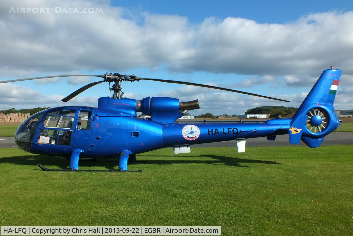 HA-LFQ, 1980 Aerospatiale SA-342L Gazelle C/N 1854, at Breighton's Heli Fly-in, 2013