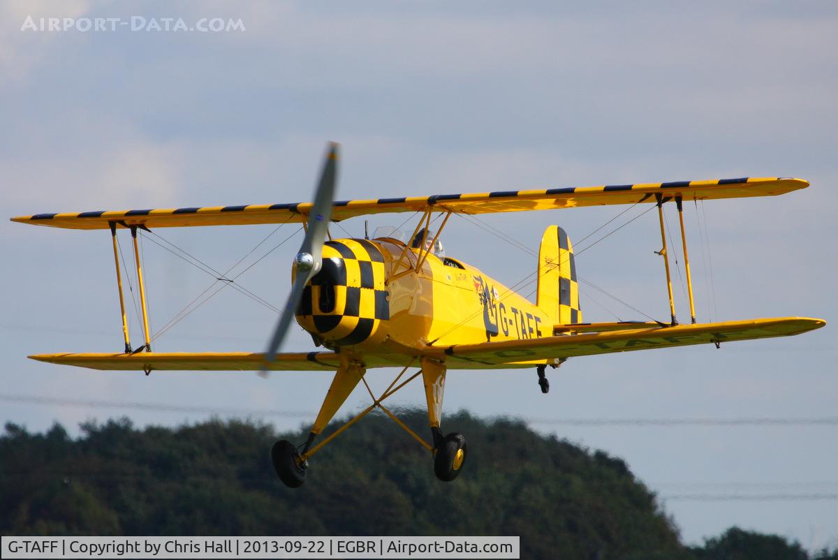 G-TAFF, 1957 CASA 1-131E Jungmann C/N 1129, at Breighton's Heli Fly-in, 2013