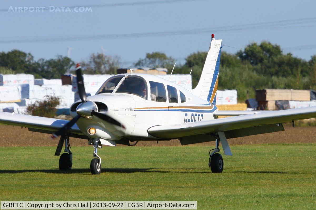 G-BFTC, 1978 Piper PA-28R-201T Cherokee Arrow III C/N 28R-7803197, at Breighton's Heli Fly-in, 2013