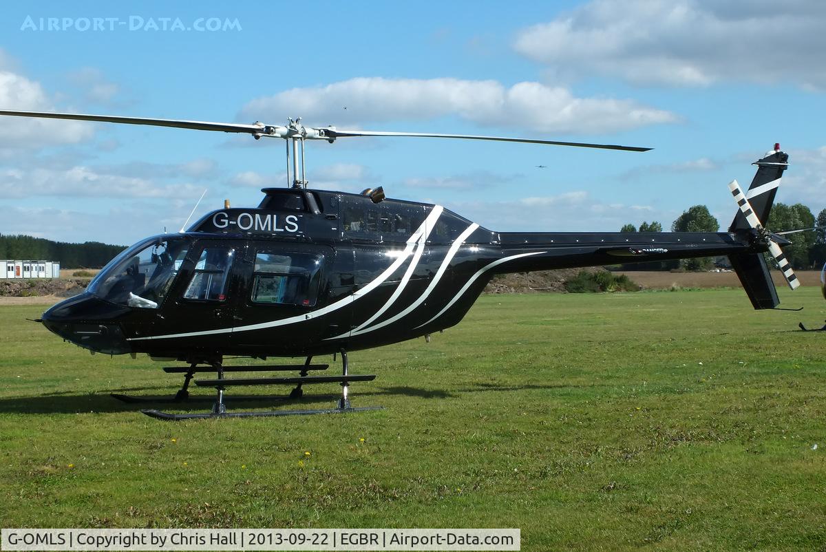 G-OMLS, 1976 Bell 206B JetRanger II C/N 1957, at Breighton's Heli Fly-in, 2013