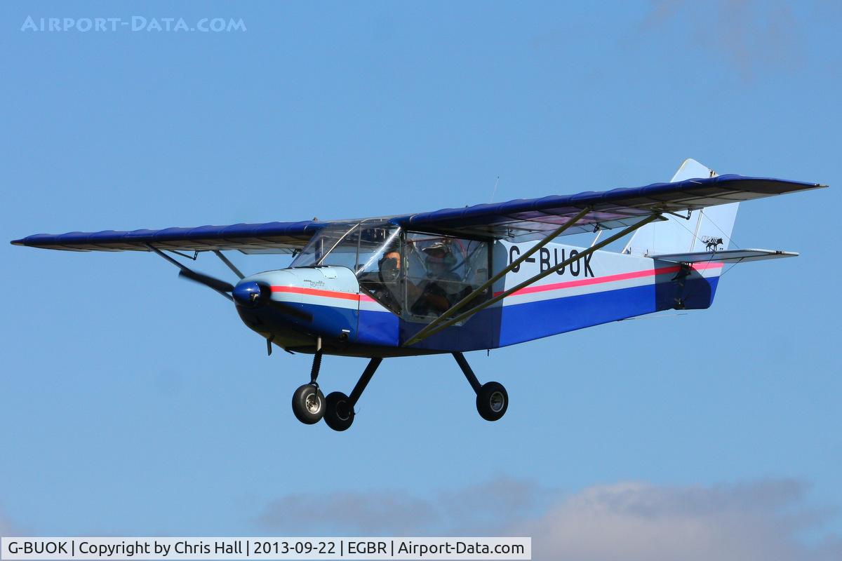 G-BUOK, 1993 Rans S-6-116 Coyote II C/N PFA 204A-12317, at Breighton's Heli Fly-in, 2013