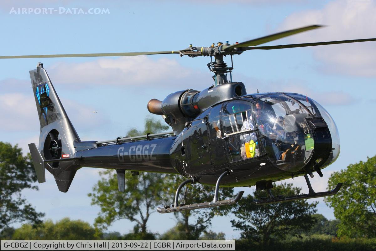 G-CBGZ, 1982 Westland SA-341C Gazelle HT2 C/N 1915, at Breighton's Heli Fly-in, 2013