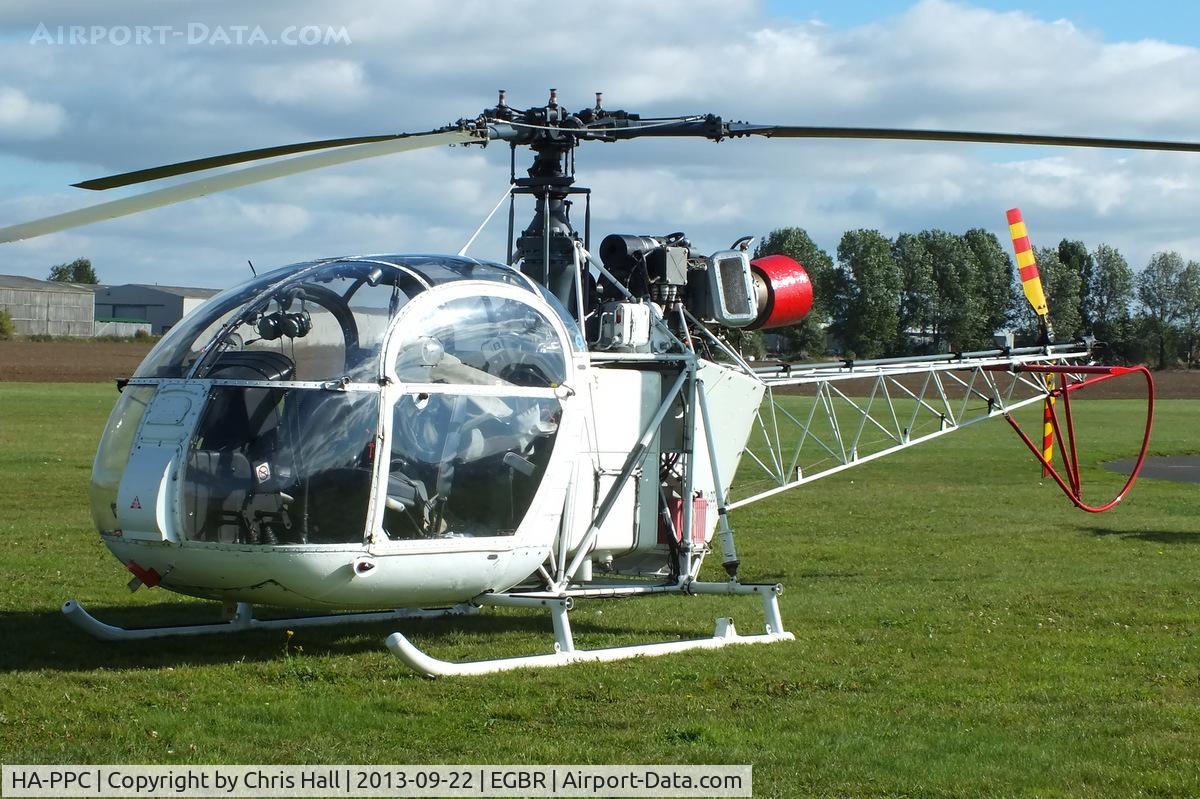 HA-PPC, 1960 Sud SA-313B Alouette II C/N 1500, at Breighton's Heli Fly-in, 2013