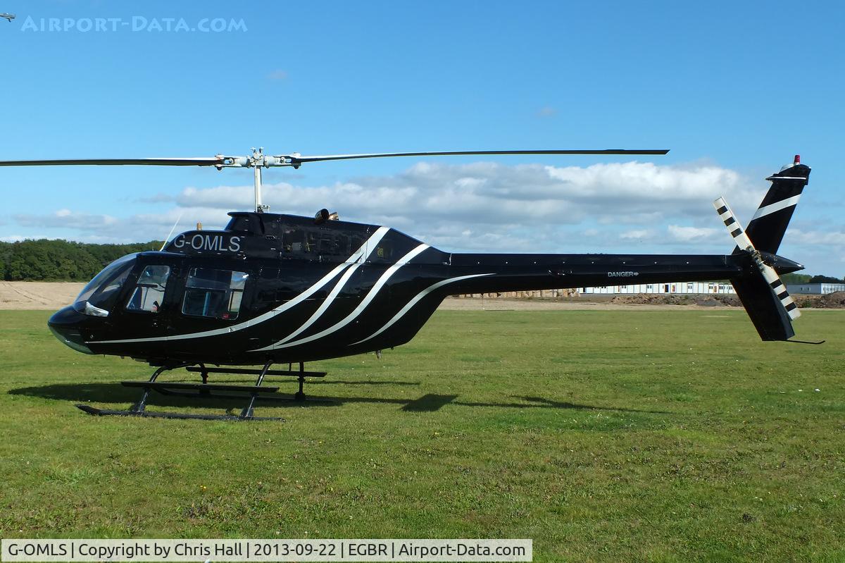G-OMLS, 1976 Bell 206B JetRanger II C/N 1957, at Breighton's Heli Fly-in, 2013