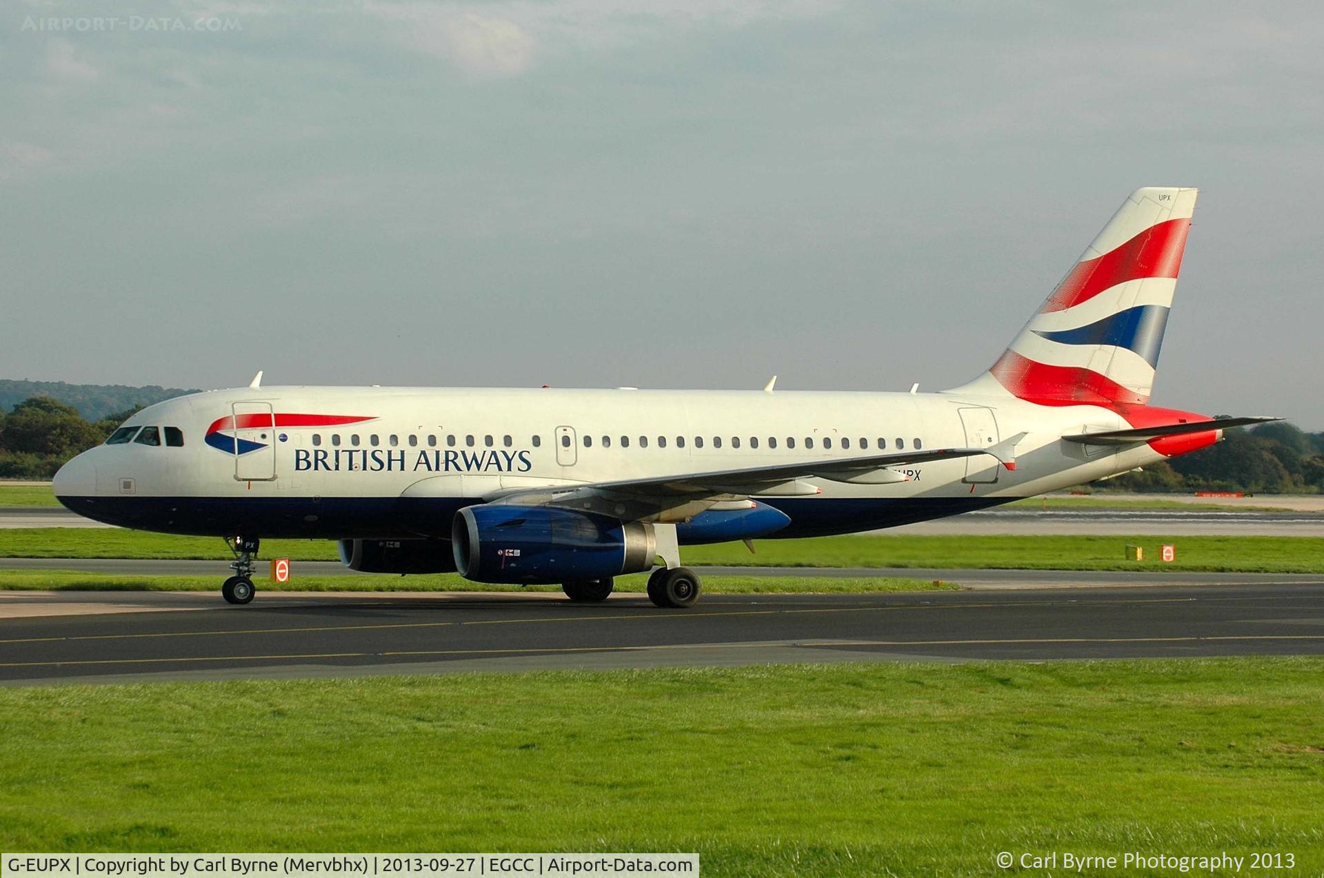 G-EUPX, 2001 Airbus A319-131 C/N 1445, Taken from the Runway Visitor Park.