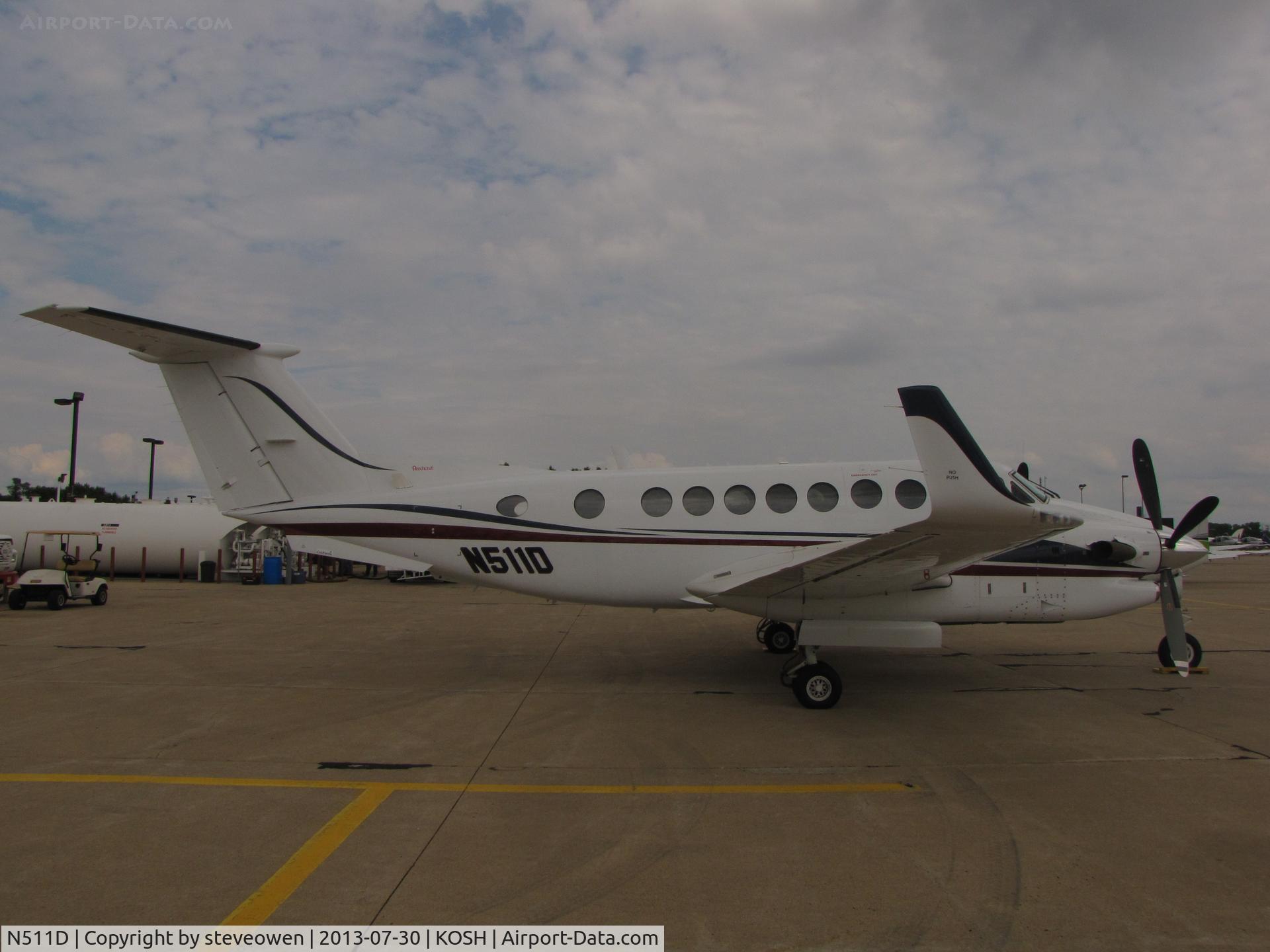 N511D, 1997 Raytheon King Air 350 (B300) C/N FL-172, Basler FBO ramp