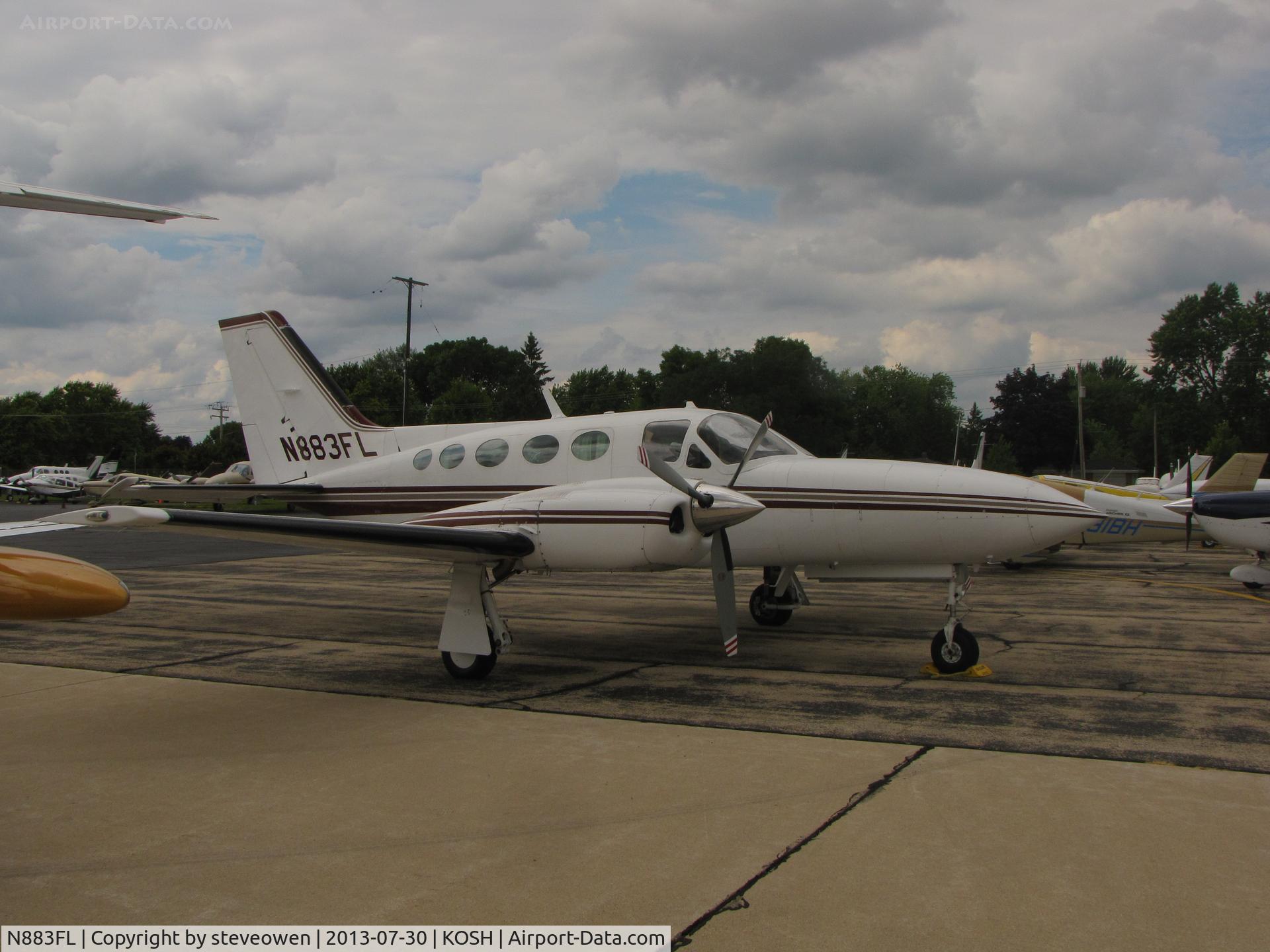 N883FL, 1984 Cessna 421C Golden Eagle C/N 421C-1407, Basler FBO Ramp