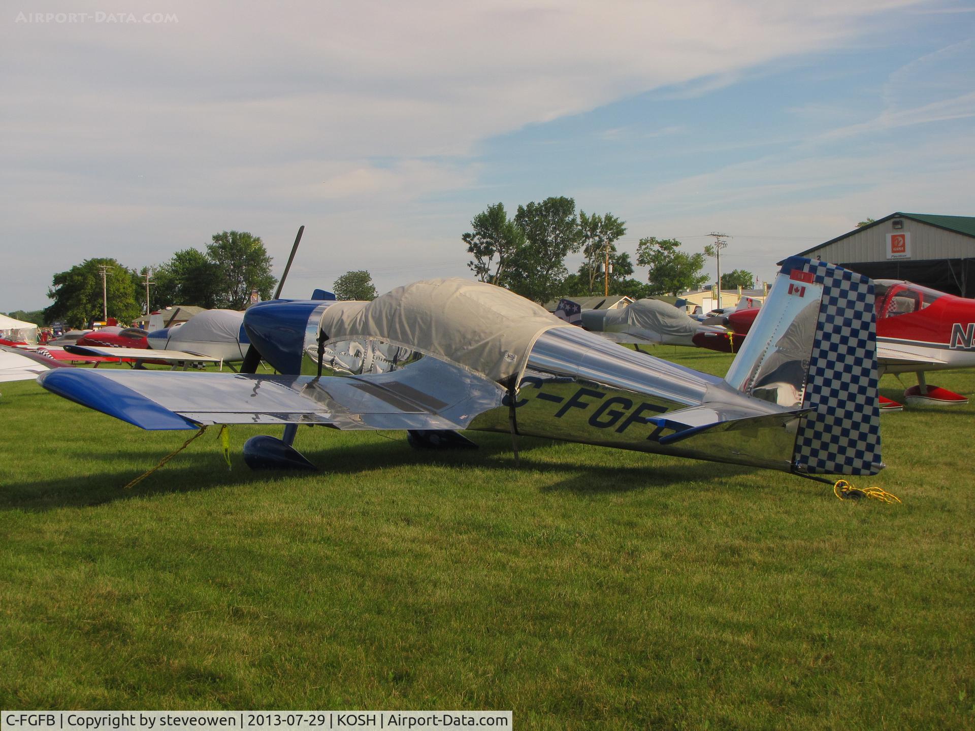 C-FGFB, 2008 Vans RV-7 C/N 72565, Displayed at Oshkosh