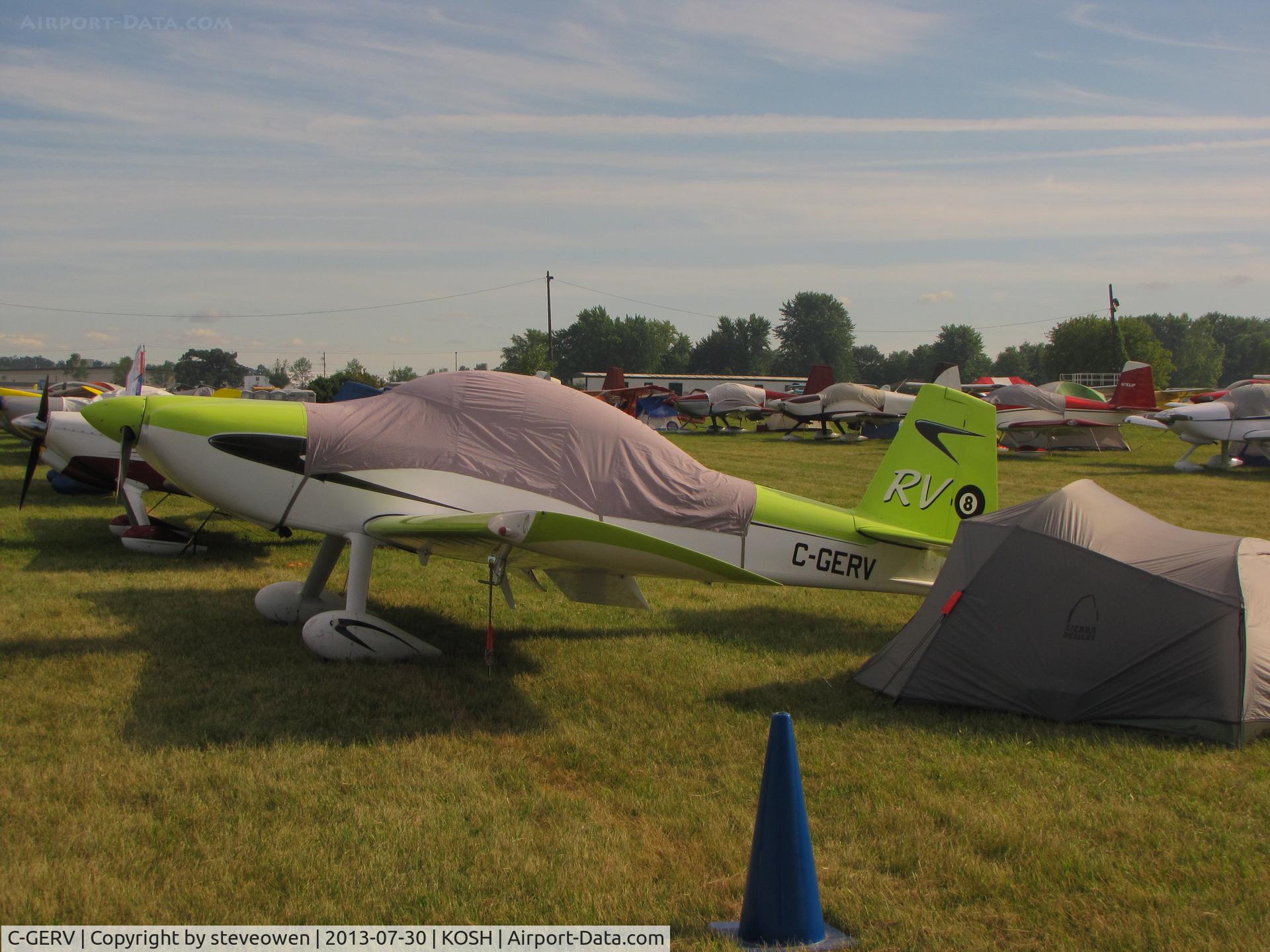 C-GERV, 2002 Vans RV-8 C/N 81117, camping at Oshkosh