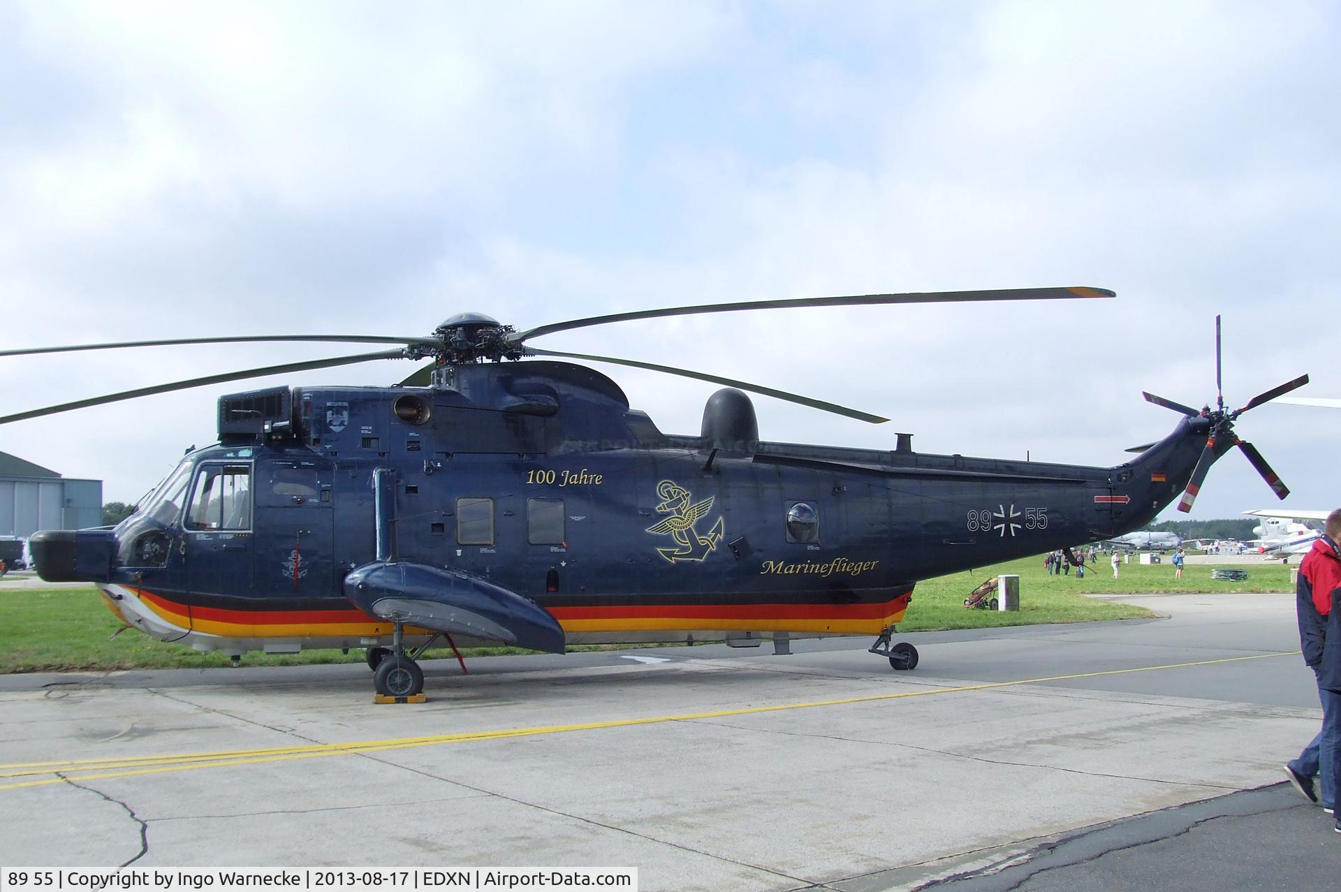 89 55, Westland Sea King Mk.41 C/N WA759/81, Westland Sea King Mk41 of the Marineflieger (German Naval Aviation) in '100 Jahre Marineflieger' special colours at the Spottersday of the Nordholz Airday 2013 celebrationg 100 Years of German Naval Aviation at Nordholz Naval Aviation Base