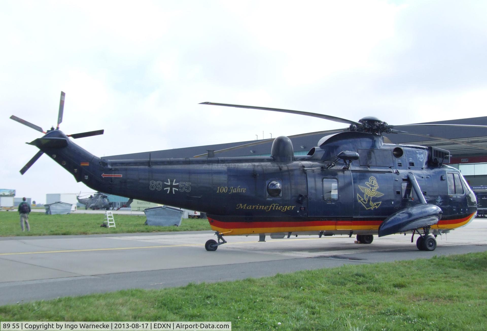 89 55, Westland Sea King Mk.41 C/N WA759/81, Westland Sea King Mk41 of the Marineflieger (German Naval Aviation) in '100 Jahre Marineflieger' special colours at the Spottersday of the Nordholz Airday 2013 celebrationg 100 Years of German Naval Aviation at Nordholz Naval Aviation Base