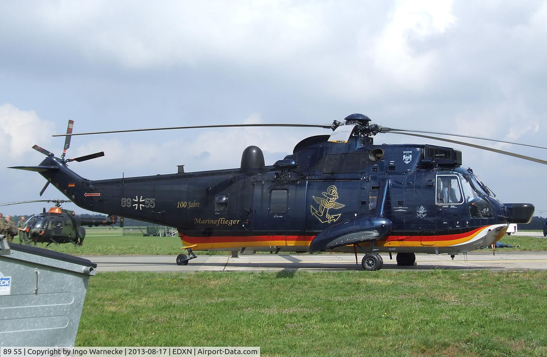 89 55, Westland Sea King Mk.41 C/N WA759/81, Westland Sea King Mk41 of the Marineflieger (German Naval Aviation) in '100 Jahre Marineflieger' special colours at the Spottersday of the Nordholz Airday 2013 celebrationg 100 Years of German Naval Aviation at Nordholz Naval Aviation Base