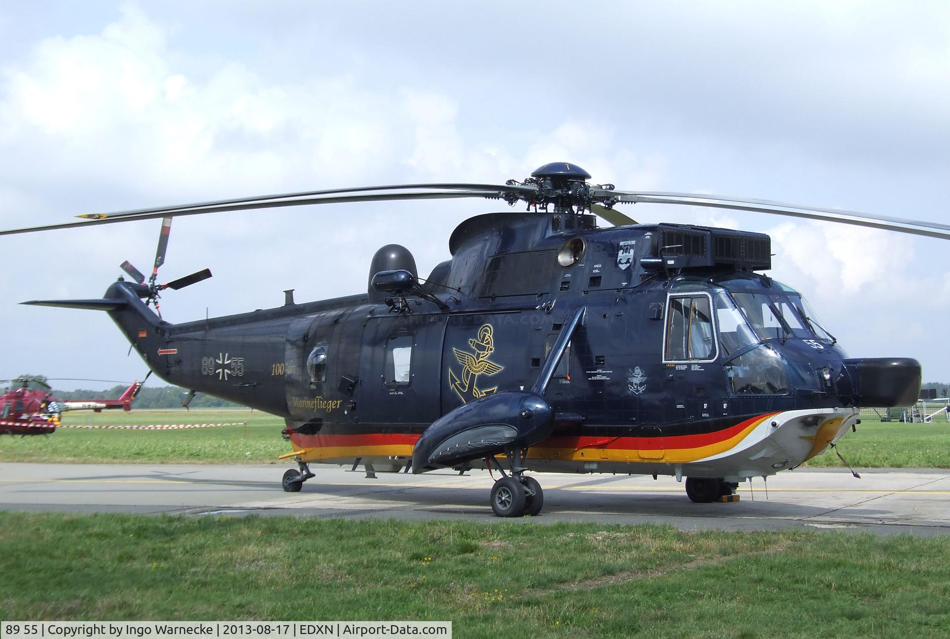 89 55, Westland Sea King Mk.41 C/N WA759/81, Westland Sea King Mk41 of the Marineflieger (German Naval Aviation) in '100 Jahre Marineflieger' special colours at the Spottersday of the Nordholz Airday 2013 celebrationg 100 Years of German Naval Aviation at Nordholz Naval Aviation Base