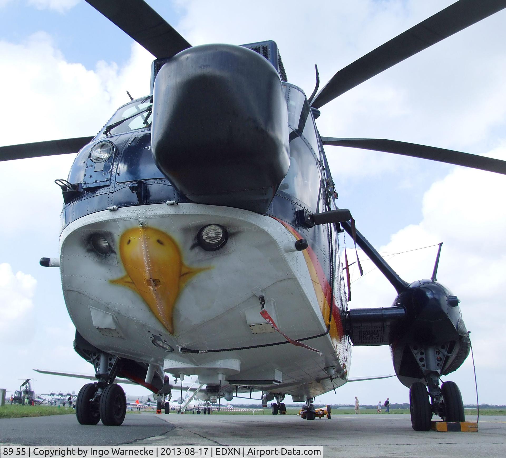 89 55, Westland Sea King Mk.41 C/N WA759/81, Westland Sea King Mk41 of the Marineflieger (German Naval Aviation) in '100 Jahre Marineflieger' special colours at the Spottersday of the Nordholz Airday 2013 celebrationg 100 Years of German Naval Aviation at Nordholz Naval Aviation Base