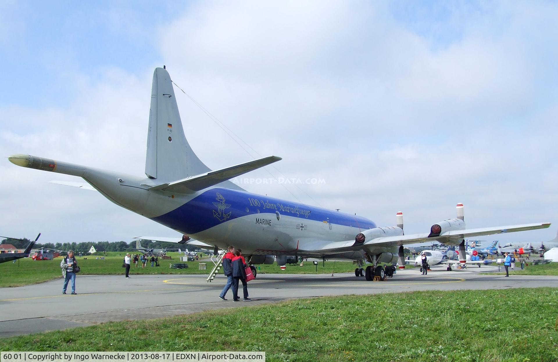 60 01, Lockheed P-3C-II Orion C/N 285E-5737, Lockheed P-3C-II Orion of the Marineflieger (German Naval Aviation) in '100 Jahre Marineflieger' special colours at the Spottersday of the Nordholz Airday 2013 celebrationg 100 Years of German Naval Aviation at Nordholz Naval Aviation Base
