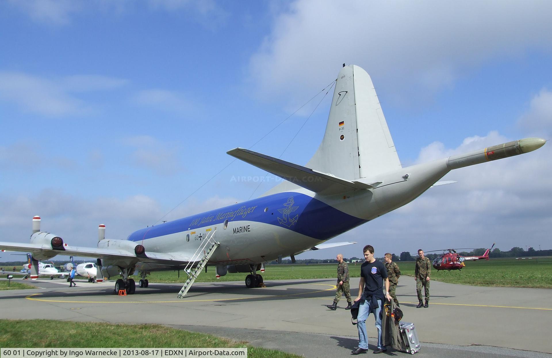 60 01, Lockheed P-3C-II Orion C/N 285E-5737, Lockheed P-3C-II Orion of the Marineflieger (German Naval Aviation) in '100 Jahre Marineflieger' special colours at the Spottersday of the Nordholz Airday 2013 celebrationg 100 Years of German Naval Aviation at Nordholz Naval Aviation Base