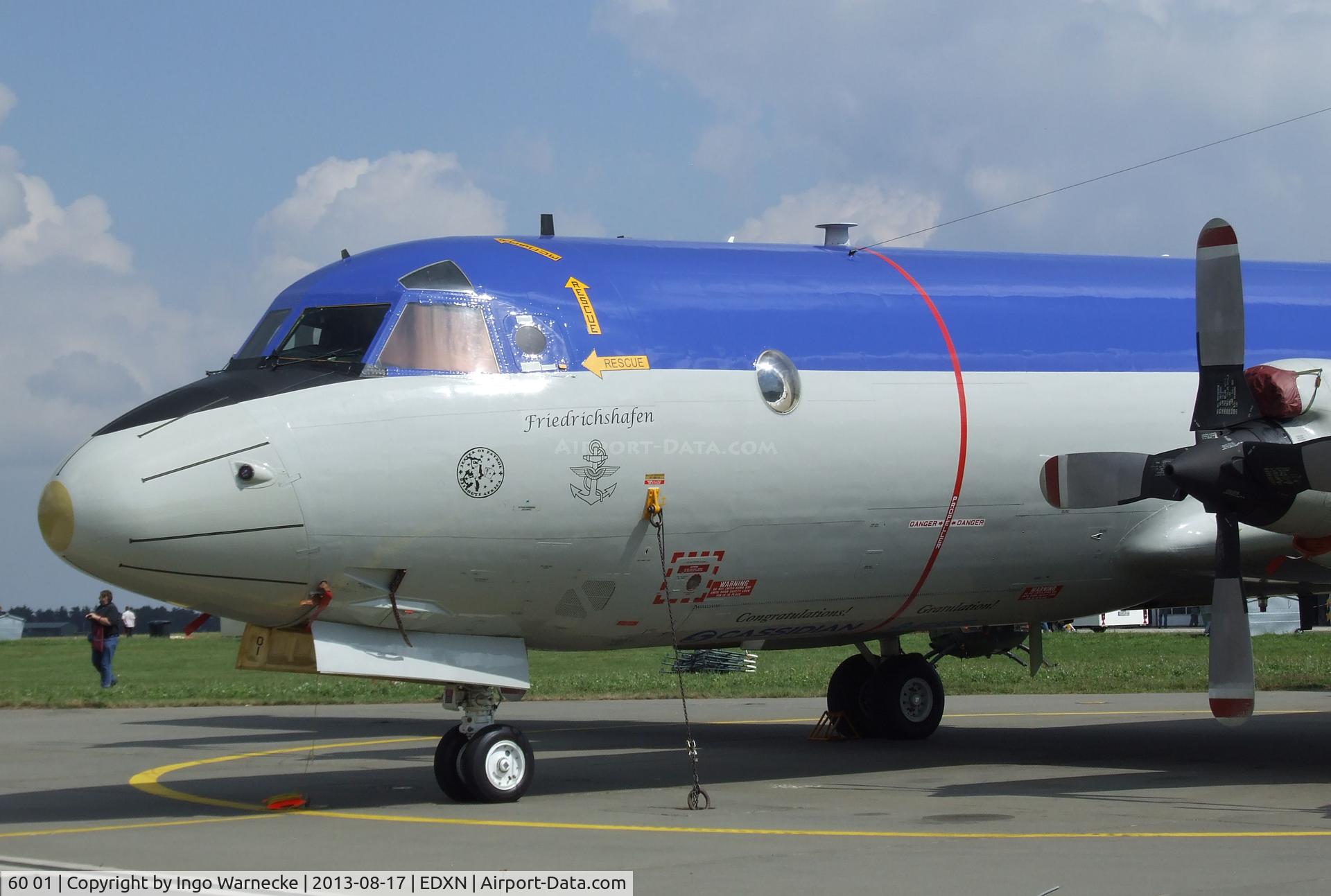60 01, Lockheed P-3C-II Orion C/N 285E-5737, Lockheed P-3C-II Orion of the Marineflieger (German Naval Aviation) in '100 Jahre Marineflieger' special colours at the Spottersday of the Nordholz Airday 2013 celebrationg 100 Years of German Naval Aviation at Nordholz Naval Aviation Base