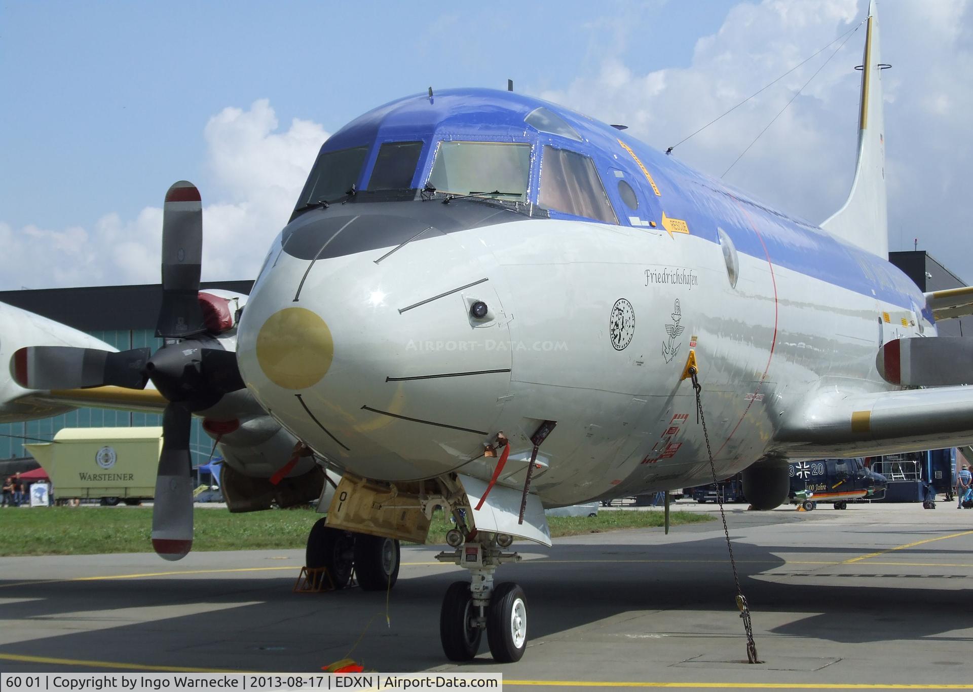 60 01, Lockheed P-3C-II Orion C/N 285E-5737, Lockheed P-3C-II Orion of the Marineflieger (German Naval Aviation) in '100 Jahre Marineflieger' special colours at the Spottersday of the Nordholz Airday 2013 celebrationg 100 Years of German Naval Aviation at Nordholz Naval Aviation Base