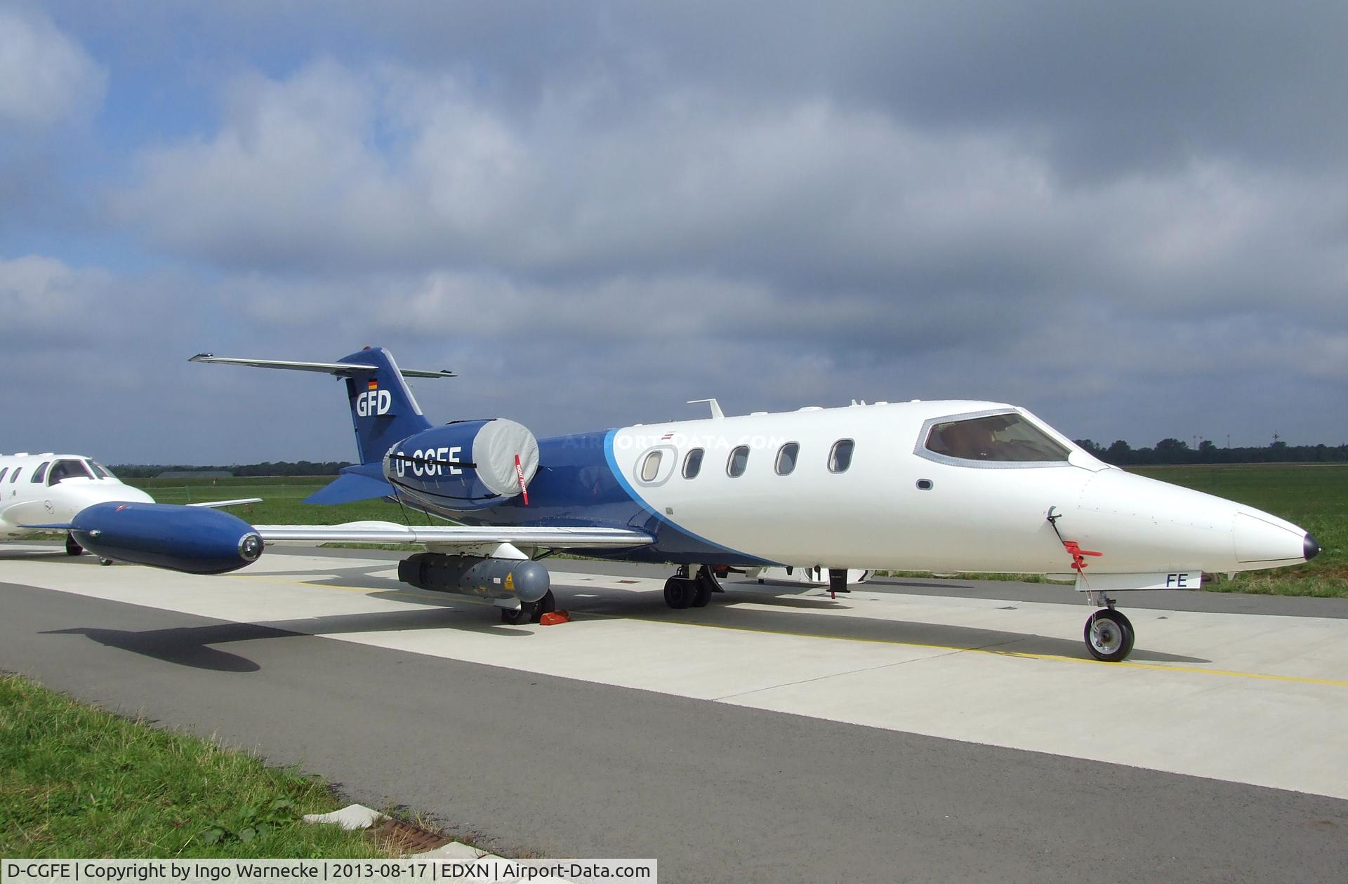 D-CGFE, 1981 Gates Learjet 36A C/N 36A-062, Gates Learjet 36A of the GFD providing taget services for the german armed forces at the Spottersday of the Nordholz Airday 2013 celebrationg 100 Years of German Naval Aviation at Nordholz Naval Aviation Base