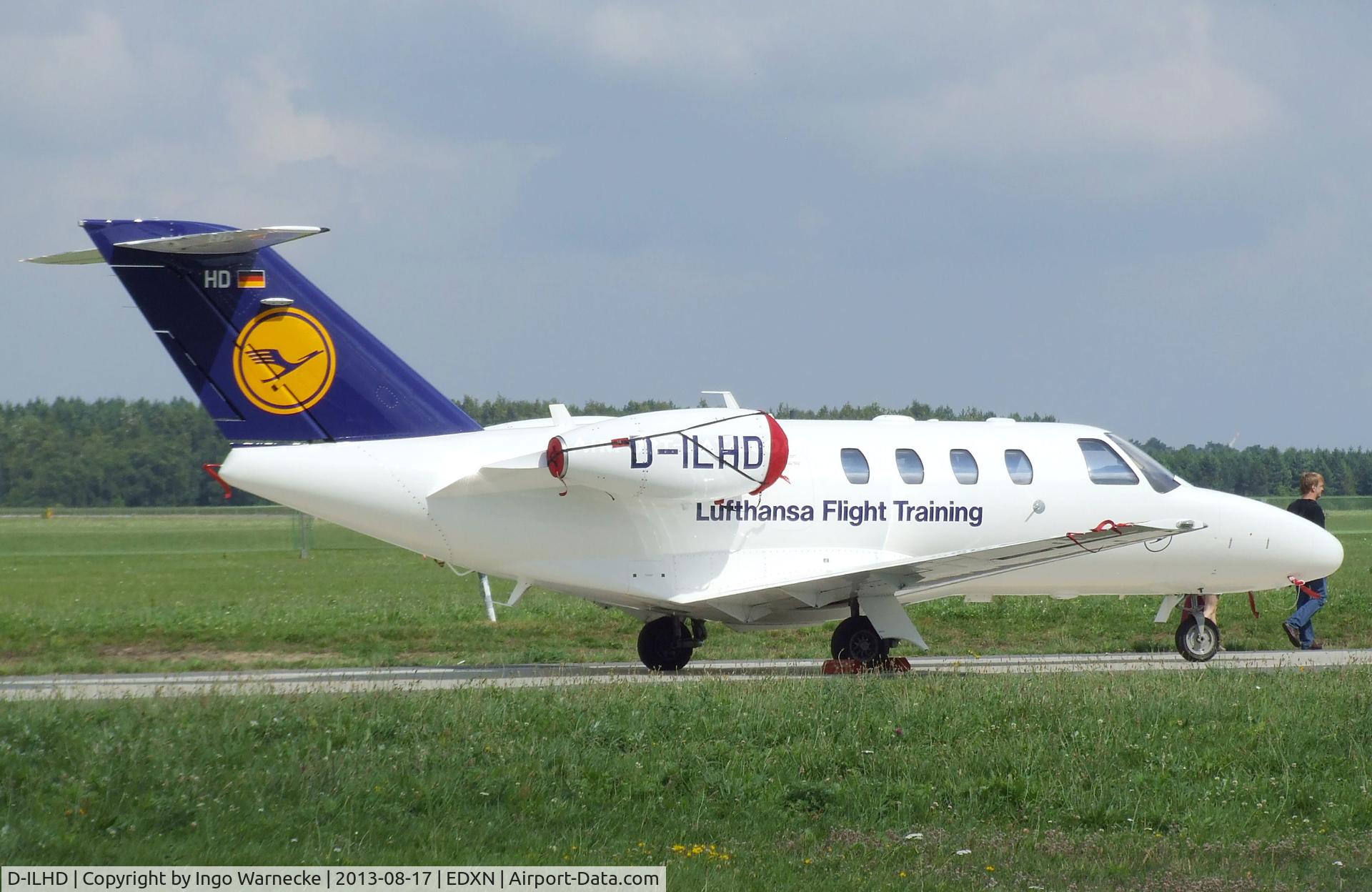 D-ILHD, 2009 Cessna 525 CitationJet CJ1+ C/N 525-0694, Cessna 525 CitationJet CJ1+ of Lufthansa Flight Training at the Spottersday of the Nordholz Airday 2013 celebrationg 100 Years of German Naval Aviation at Nordholz Naval Aviation Base
