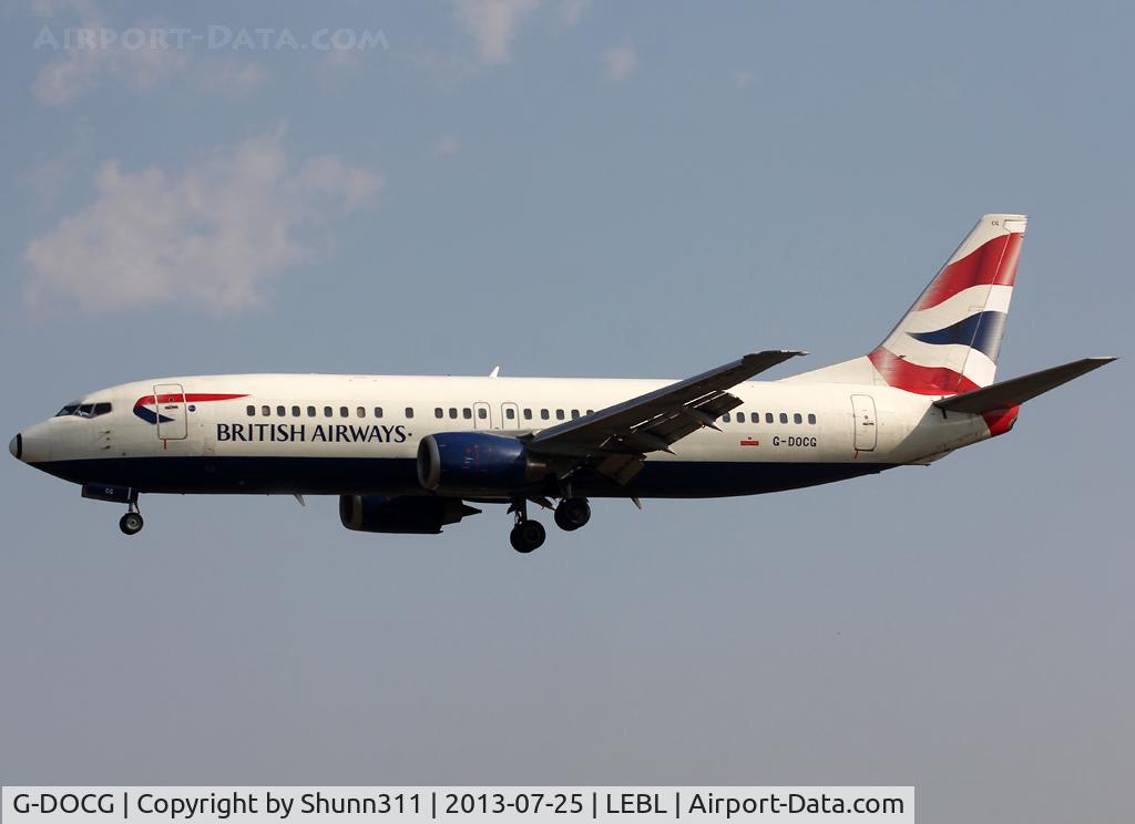 G-DOCG, 1991 Boeing 737-436 C/N 25408, Landing rwy 25R