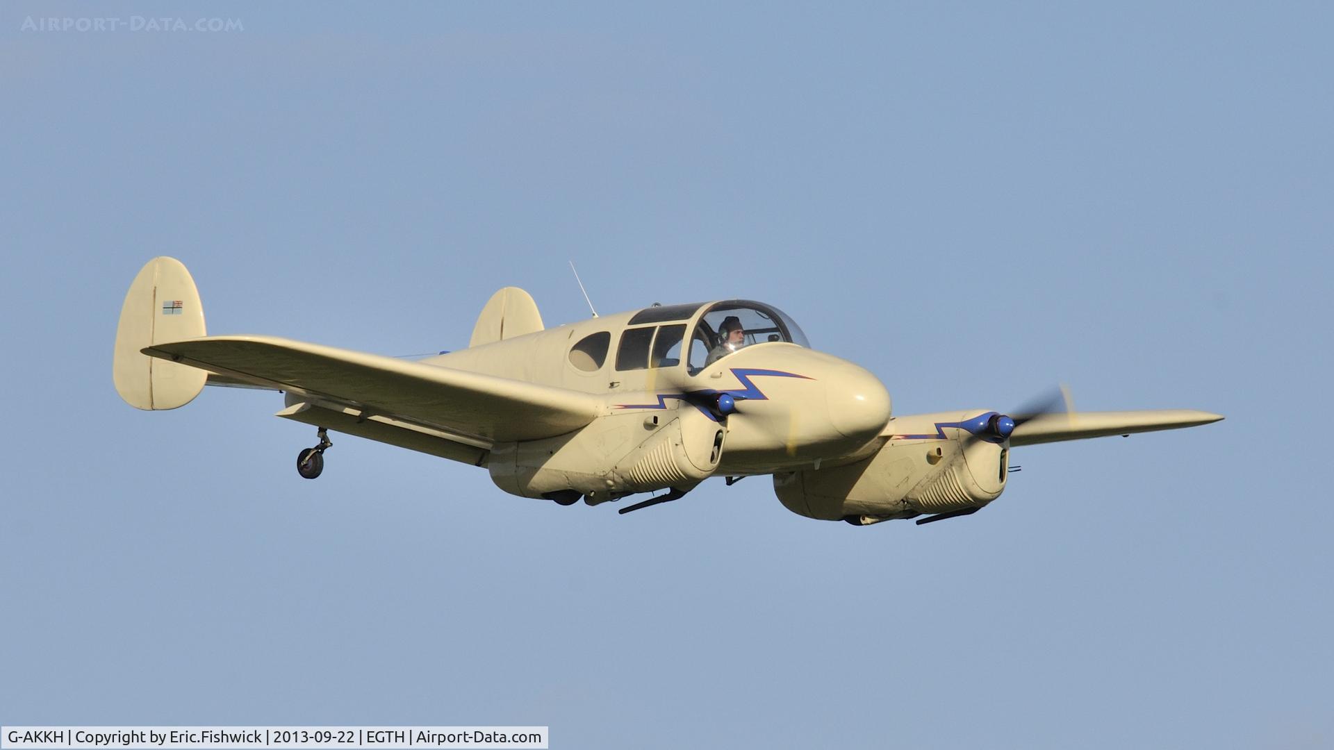 G-AKKH, 1947 Miles M65 Gemini 1A C/N 6479, 43. G-AKKH at the Shuttleworth Uncovered Air Display, Sept. 2013