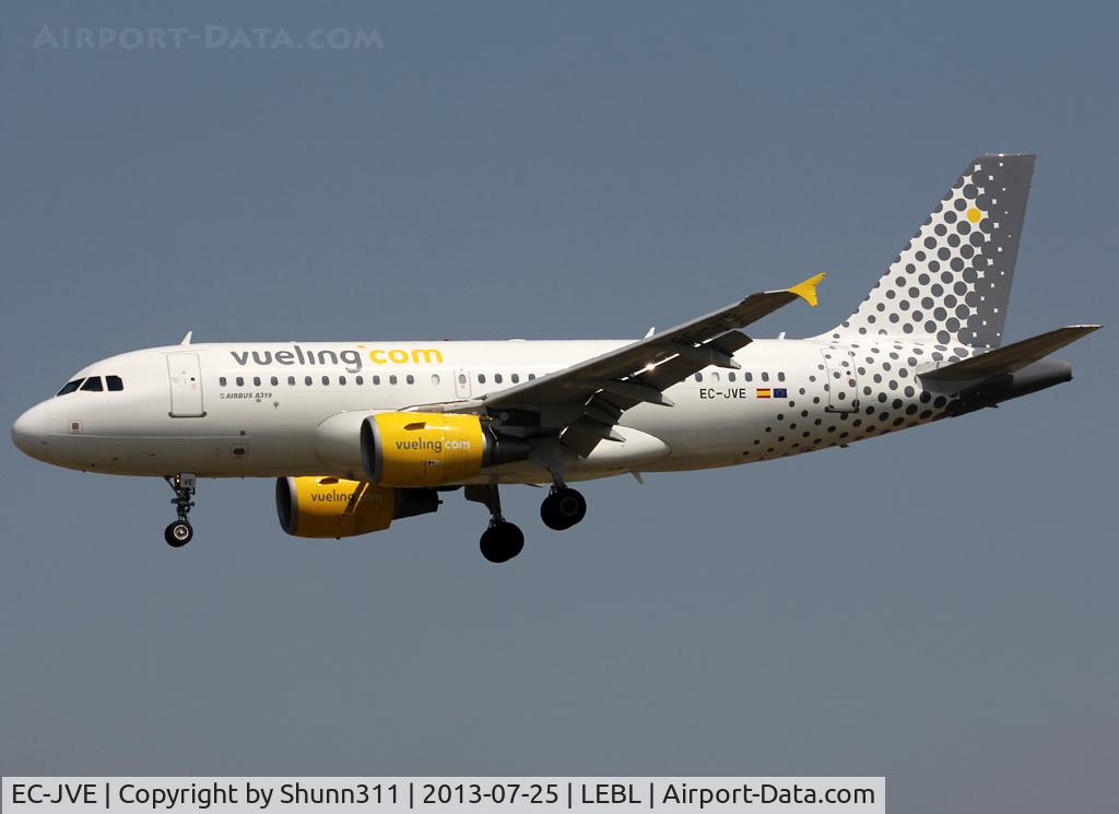 EC-JVE, 2006 Airbus A319-111 C/N 2843, Landing rwy 25R