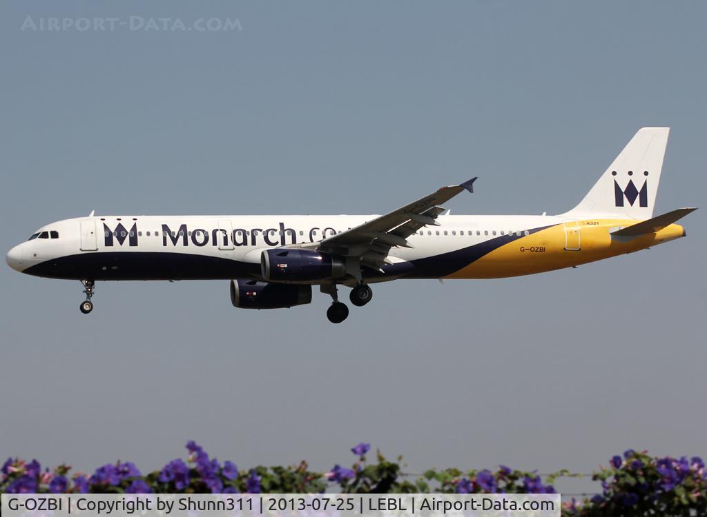 G-OZBI, 2007 Airbus A321-231 C/N 2234, Landing rwy 25R