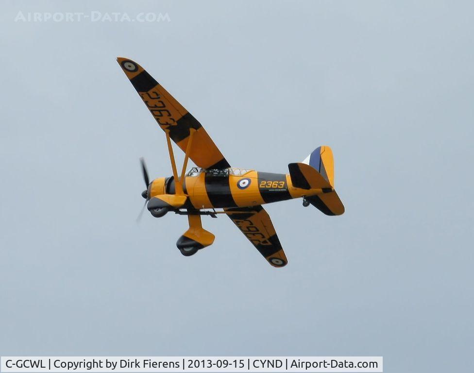 C-GCWL, 1942 Westland Lysander IIIA C/N 1202, One of the participant a/c from the Canadian Warplane Heritage Museum of Hamilton Ont at the 2013 edition of Vintage Wings of Canada Air-show.