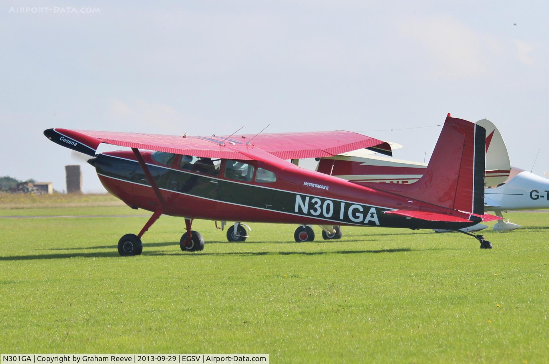 N301GA, 1979 Cessna 180K Skywagon C/N 18052490, Parked at Old Buckenham for 