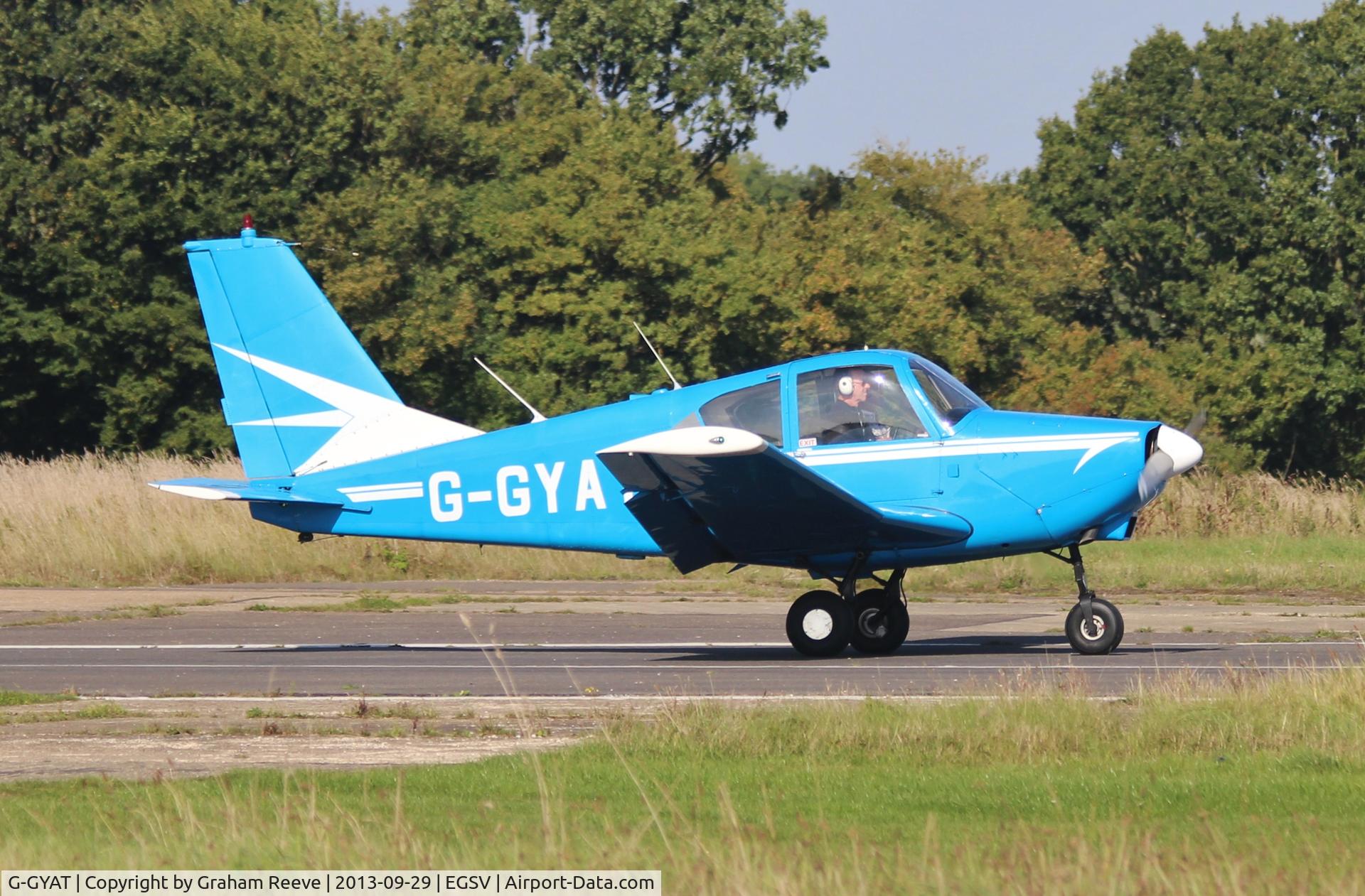G-GYAT, 1966 Gardan GY-80-180 Horizon C/N 136, Just landed at Old Buckenham.