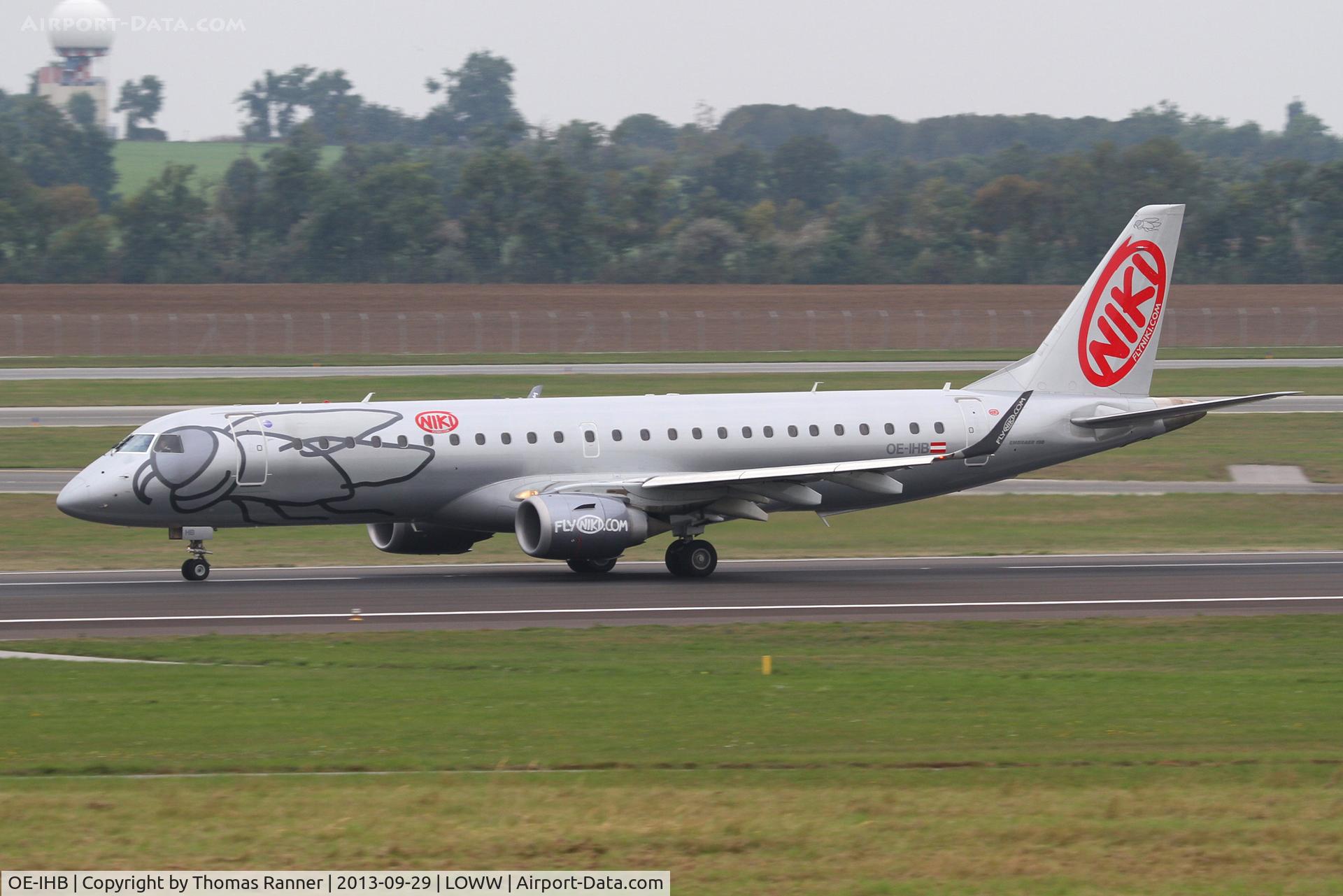 OE-IHB, 2009 Embraer 190LR (ERJ-190-100LR) C/N 19000294, Niki Embraer 190