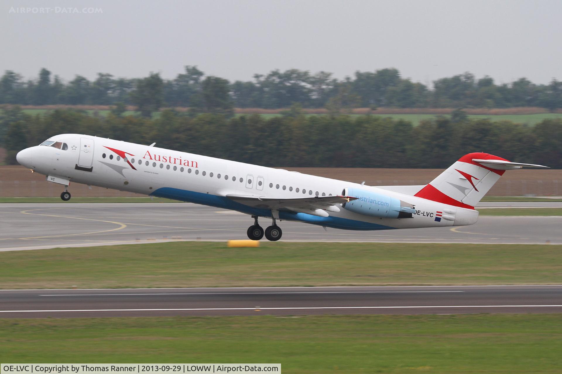 OE-LVC, 1993 Fokker 100 (F-28-0100) C/N 11446, Austrian Fokker 100
