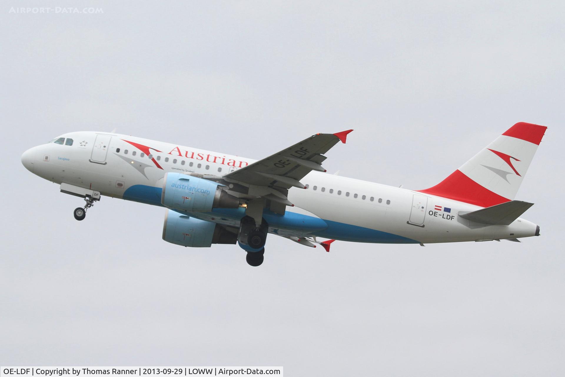 OE-LDF, 2005 Airbus A319-112 C/N 2547, Austrian A319